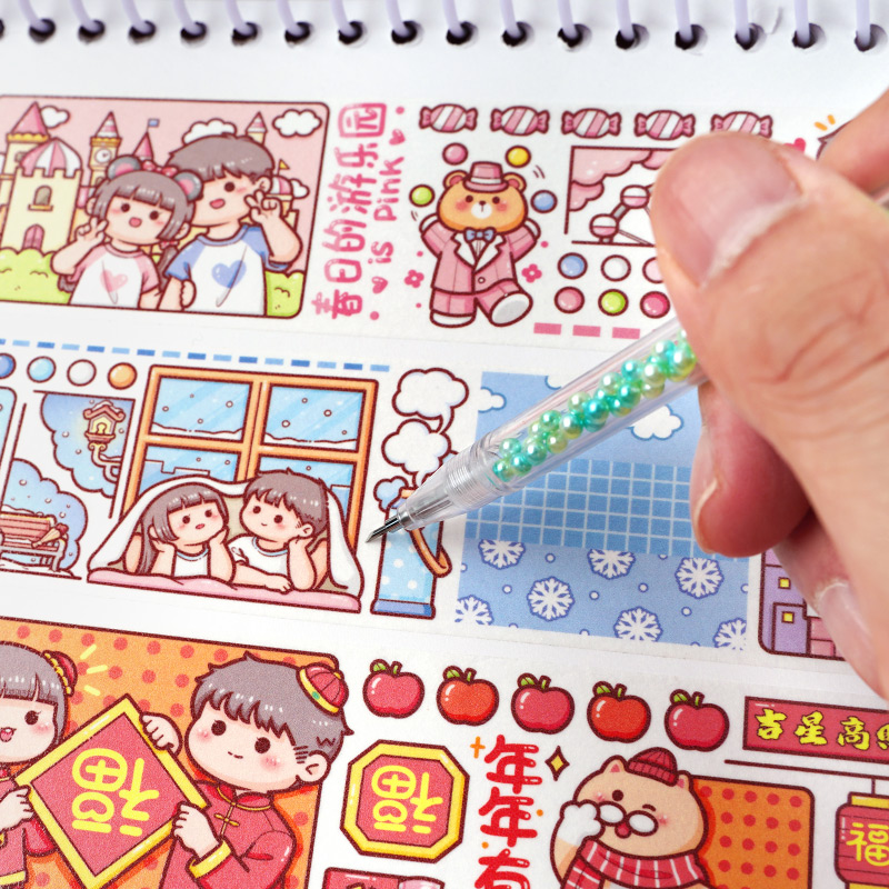 Sổ  chiết  lưu  trữ  sticker, washitape