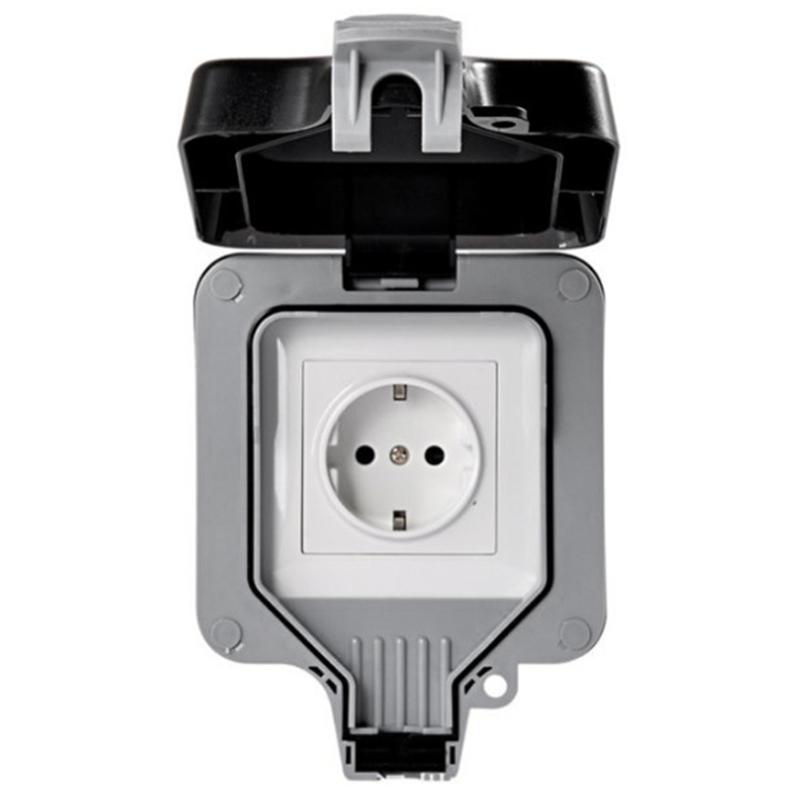 IP66 Weatherproof Waterproof Outdoor Wall Power Socket 16A EU Standard