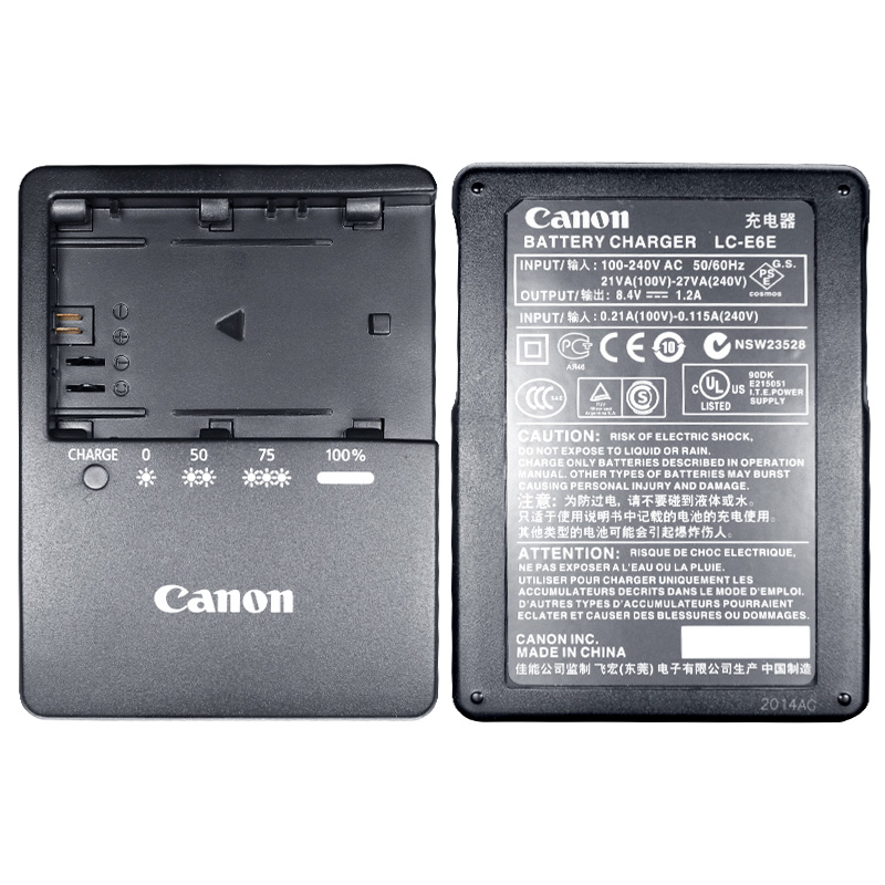 New lc-e6 camera battery charger for Canon EOS LP-E6 lp-e6n 7D 60D 6d 80D 5d1 5D3 5D Mark II camera