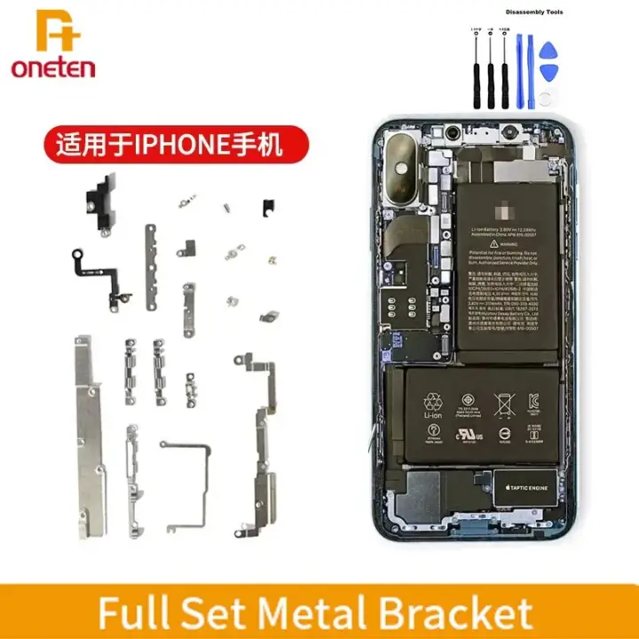 Full Set Metal Plate Parts For iPhone 13 12 11 Pro Max X XR XS MAX Complete Full Internal Bracket Shield Plate Replacement Parts