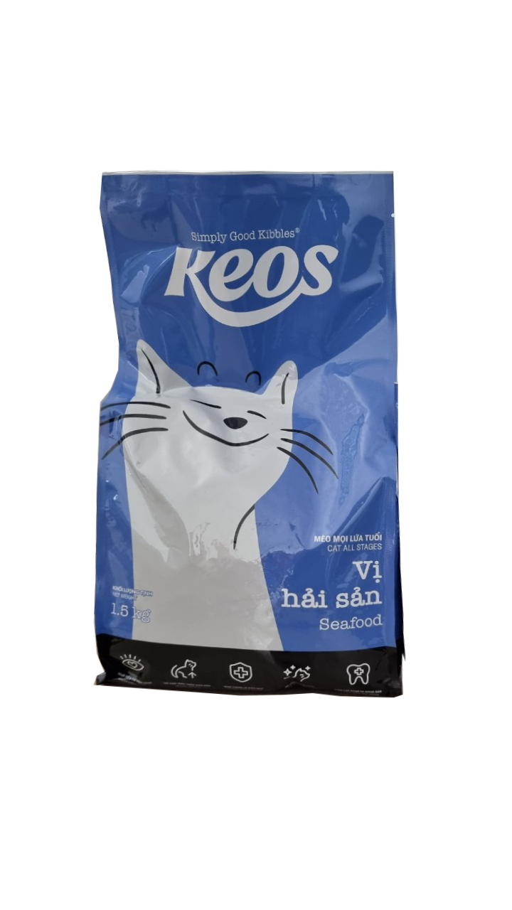 Hanpet - Thức ăn cho mèo KEOS Thức Ăn Dành Cho Mèo Mọi Lứa Tuổi -