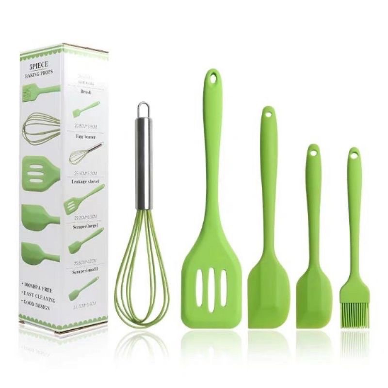 Bộ dụng cụ làm bánh 5 món silicon