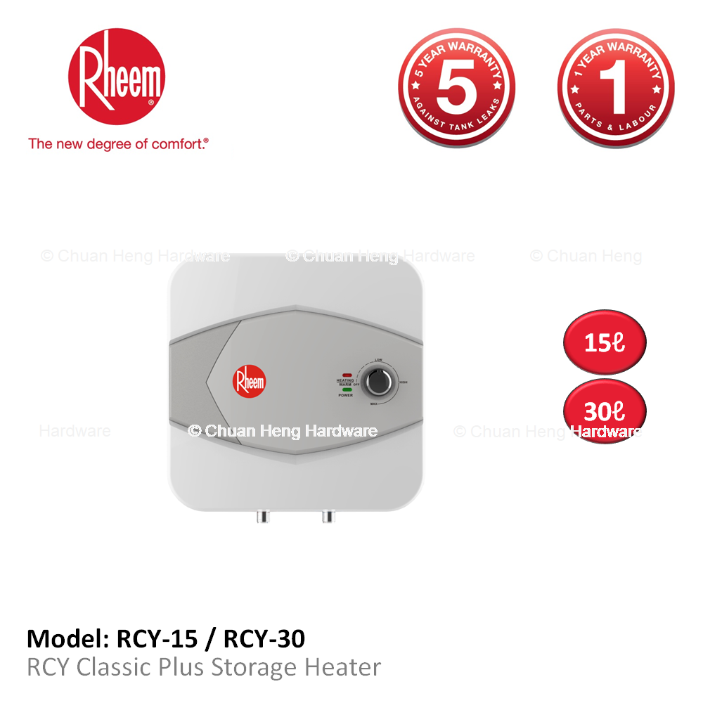 Rheem RCY Classic Plus Storage Water Heater Lazada Singapore