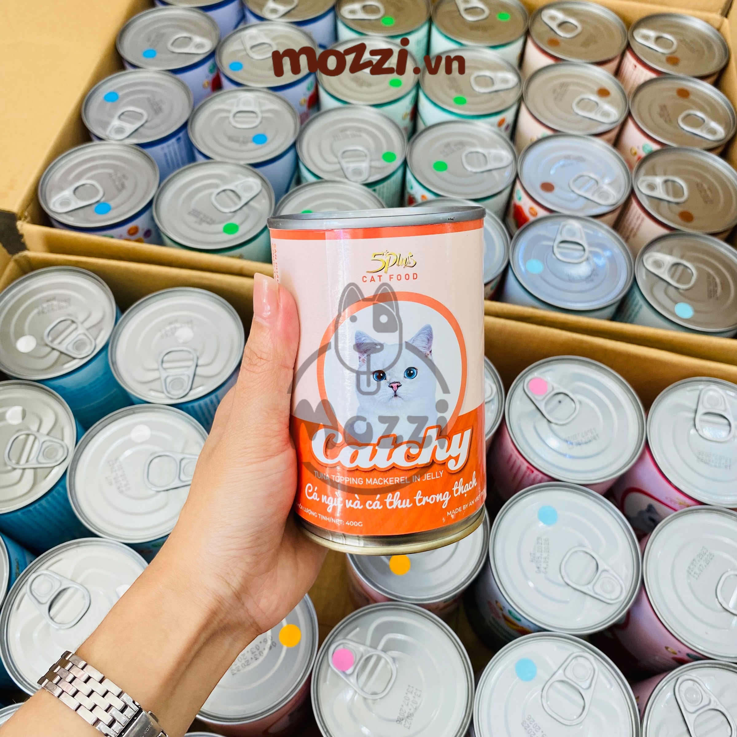 Pate cho mèo Catchy Lon 400gr