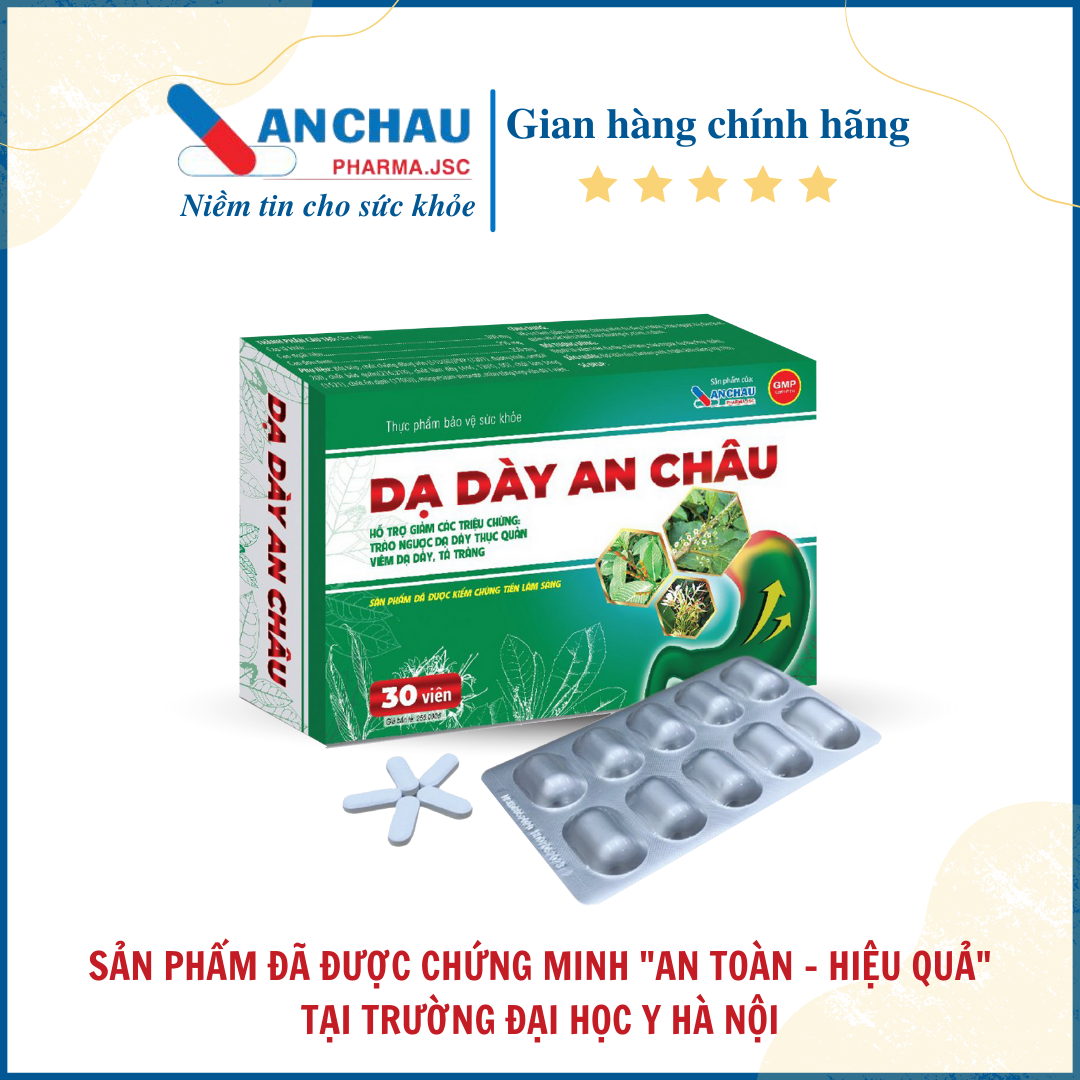Dạ dày An Châu - hỗ trợ giảm trào ngược dạ dày, viêm loét dạ dày tá tràng