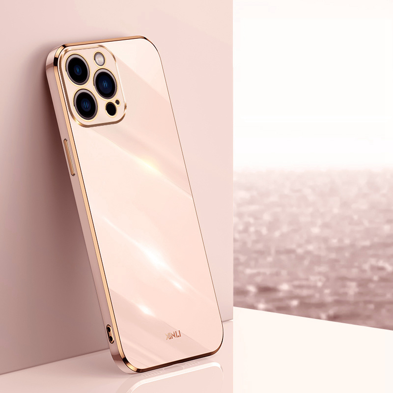 KEYSION Luxury Plating Case for iPhone 15 Pro Max 15 Plus Soft TPU Silicone Square Shockproof Phone Cover for iPhone 14 13 12 11