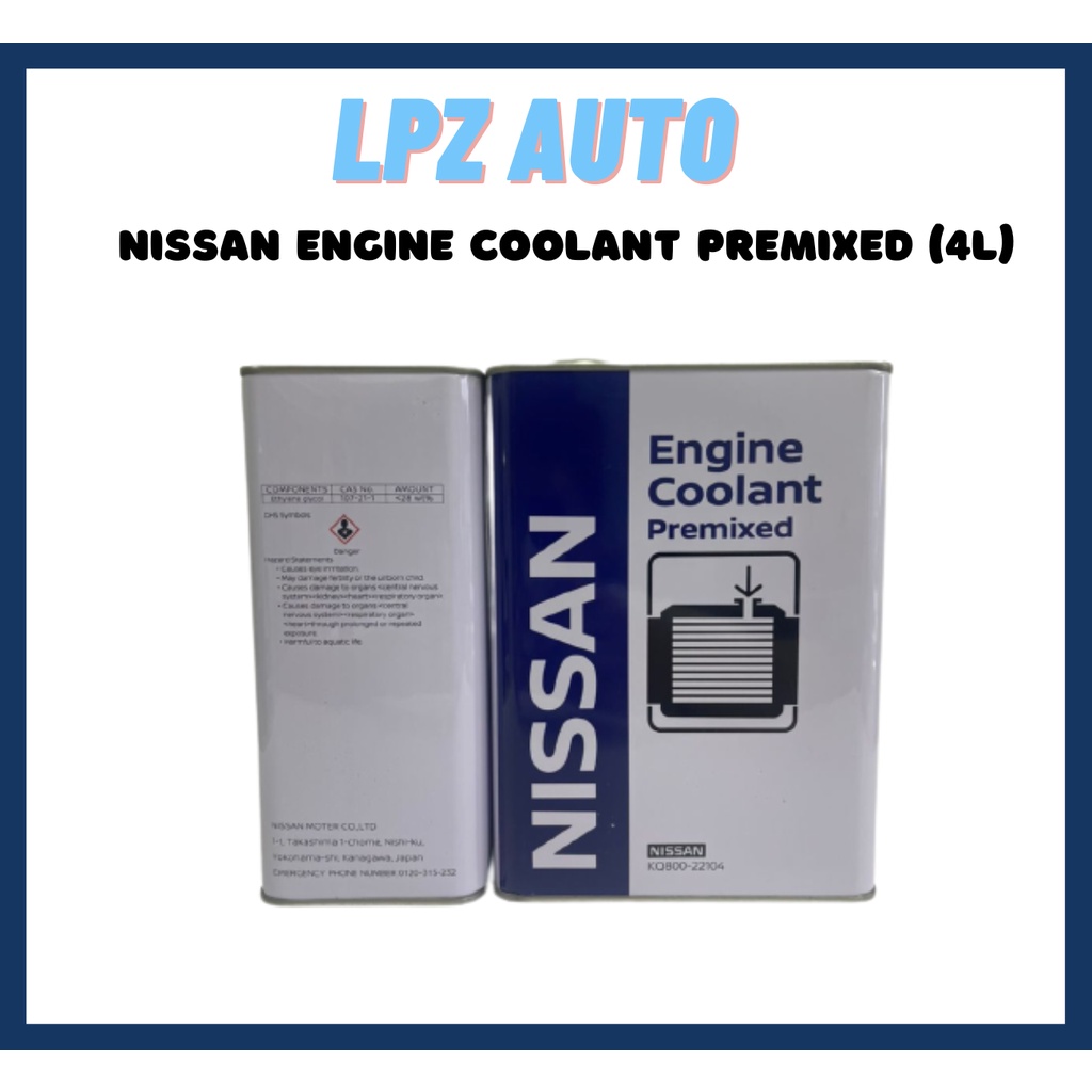 NISSAN ENGINE COOLANT PREMIXED 4L | Lazada