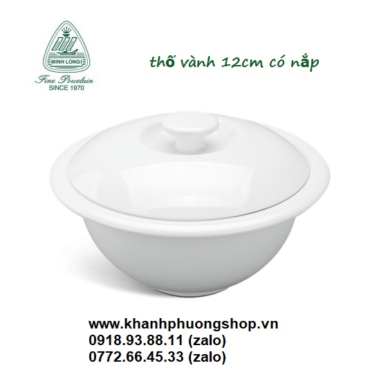 thố vành 12cm sứ Minh Long - thố vành 12cm