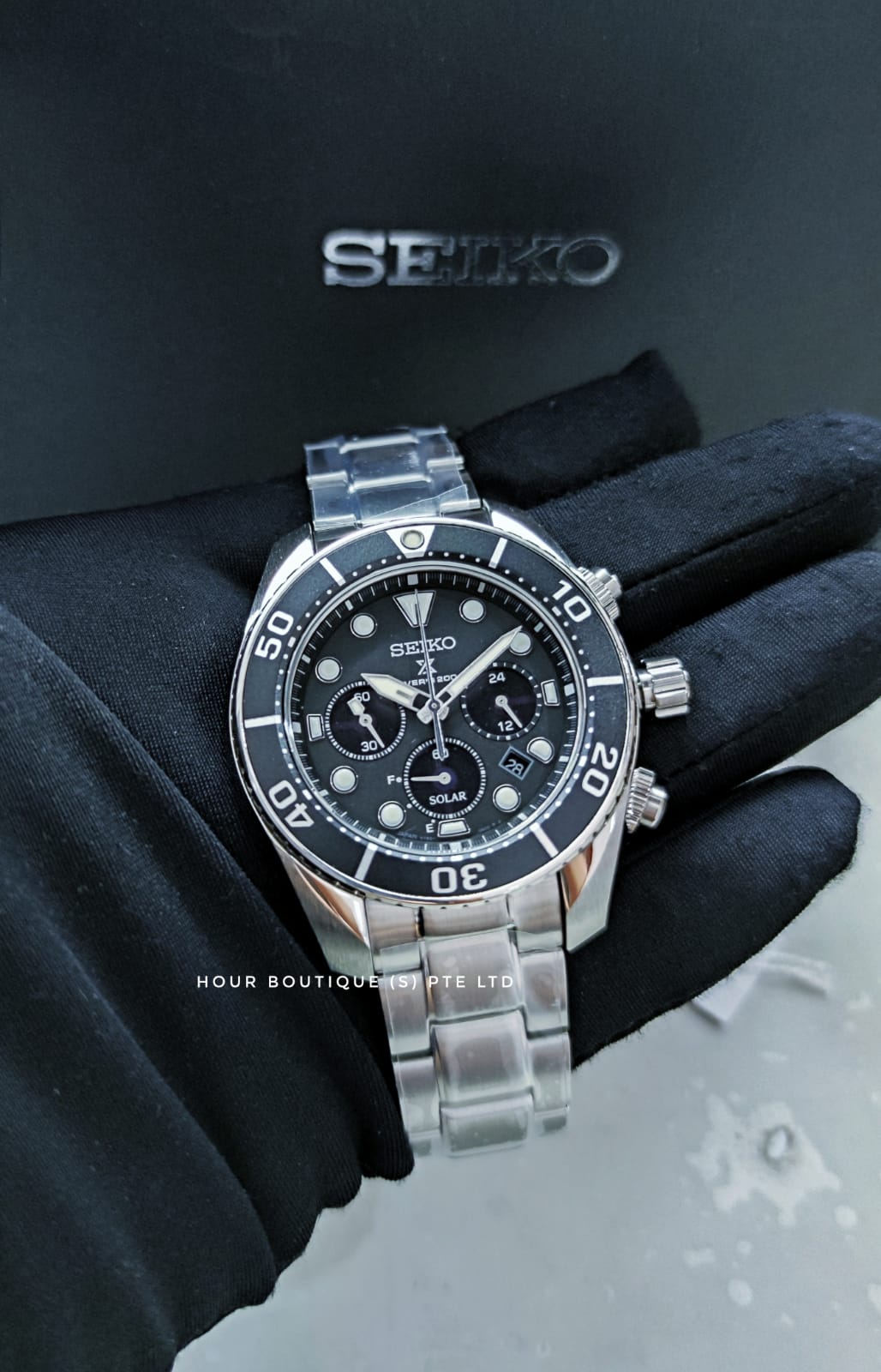 Seiko Prospex Sumo Solar Chronograph Black Dial, Men's Watch SSC757  SSC757P1 | Lazada Singapore