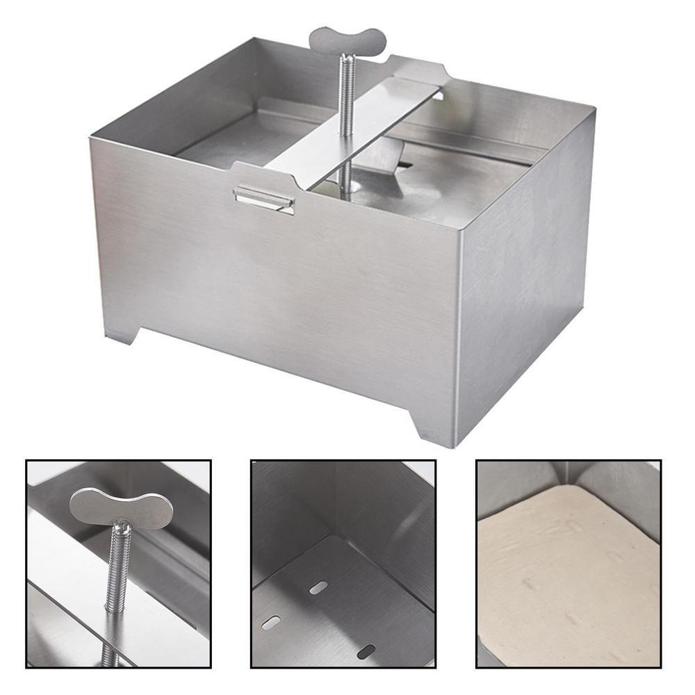 Khuôn làm đậu phụ, làm đậu hũ inox 304 khuôn chữ nhật lớn chức năng ép tofu mold soybean pvn4704