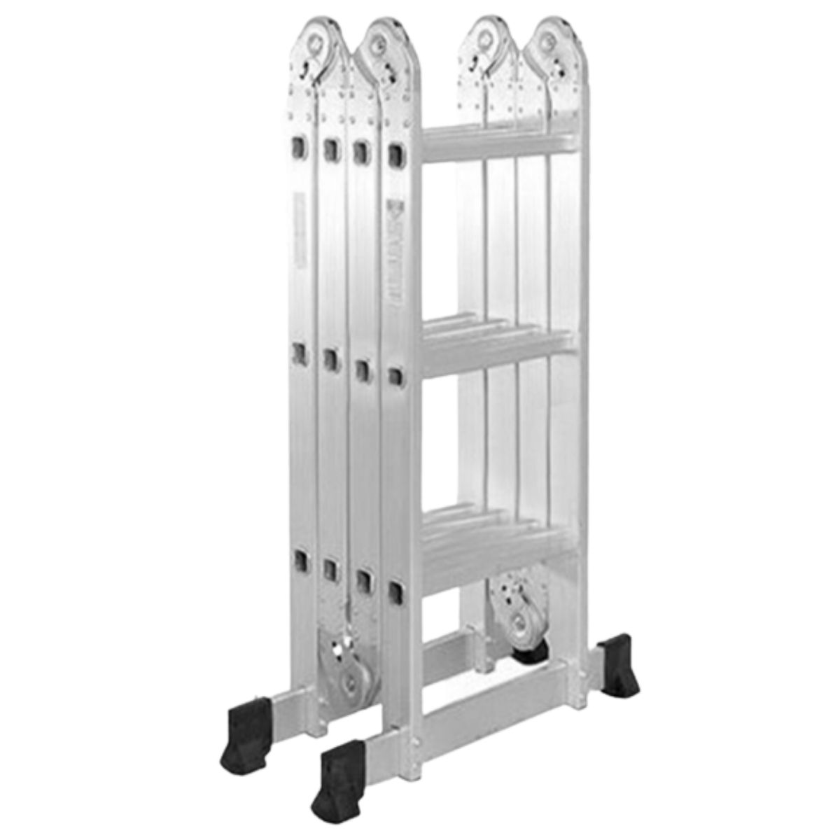 M35 12 Step Multipurpose Aluminium Ladder 3.7M Lightweight Adjustment