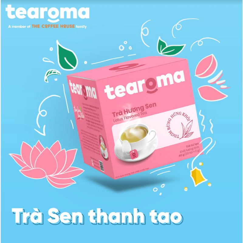 Trà Sen Túi Lọc Tearoma 20 x 2gr