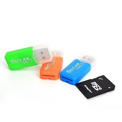 USB đầu đọc thẻ nhớ micro SD - màu ngẫu nhiên