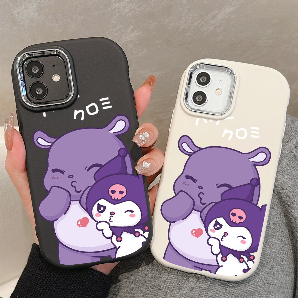 AMORVOR%20Case%20for%20Realme%20C11%202021%20C20%20C20A%20Cute%20Cartoon%20Sanrio%20Kuromi%20Back%20Cover%20Pattern%20Luxury%20Plating%20Metal%20Lens%20Soft%20Liquid%20Silicone%20Case%20-%20Image%203