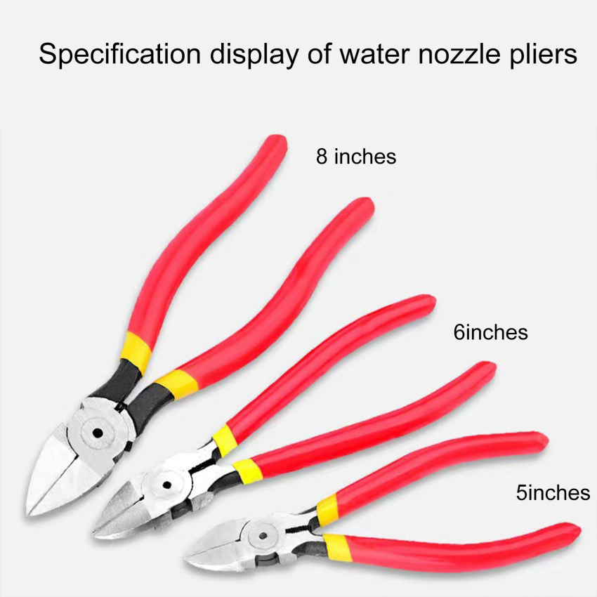 5/6/8inch Diagonal Pliers Multi Functional Electrical Wire Cable Cutters Cutting Side Snips Flush Nipper Hand Tools