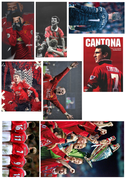 Set 40 hình dán sticker trang trí CLB Manchester United