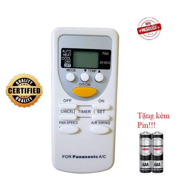 Điều khiển điều hòa Pa_na_so_nic các dòng 1 chiều 2 chiều Inverter- Hàng tốt 100% Tặng kèm Pin!!!