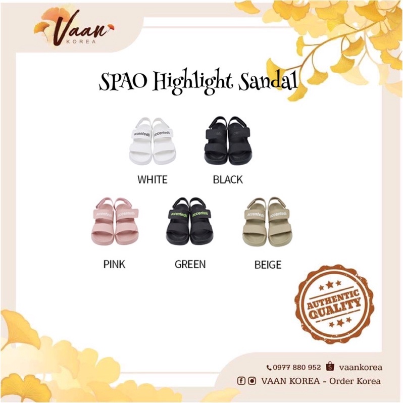 [Có sẵn] Sandal Spao Highlight