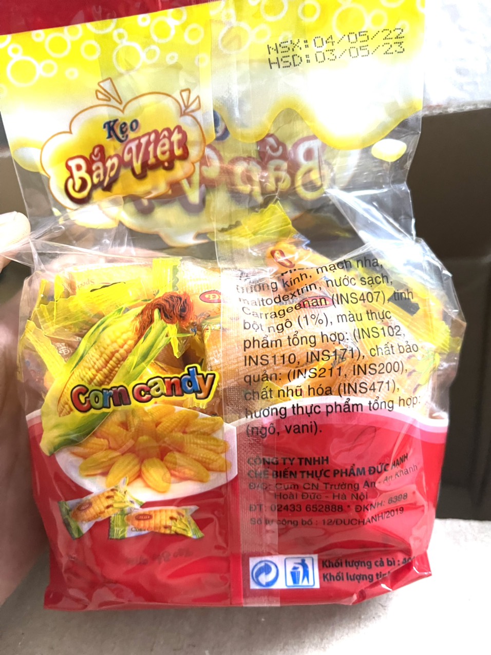 KẸO DẺO NGÔ BẮP VIỆT 400gram - ĐỨC HẠNH
