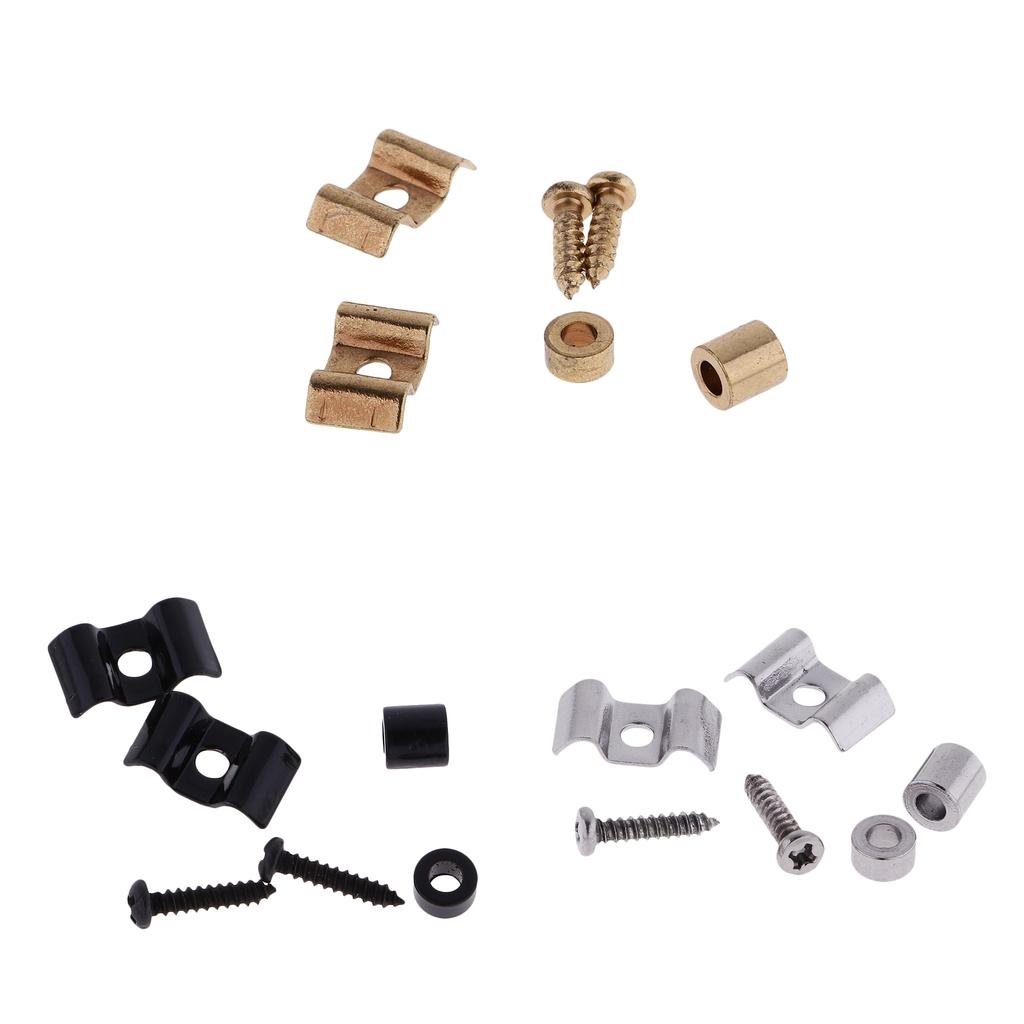 BNGUITAR 2x Guitar Roller String Tree Retainer Guides with Screws
