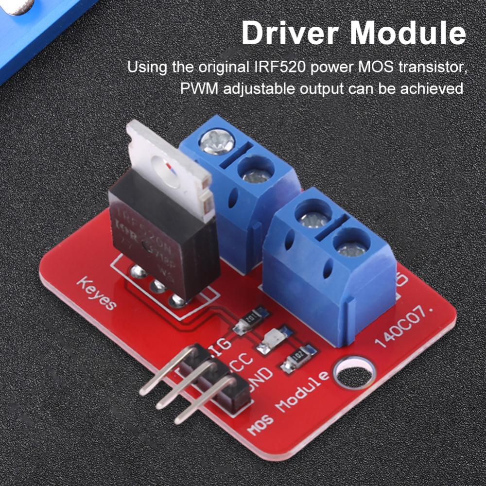IRF520 MOS Driver Module PWM Adjustment Driver Module for Arduino MCU ARM Raspberry Pie
