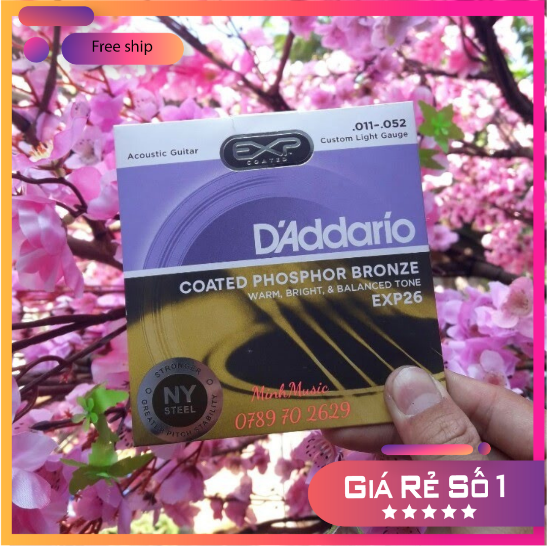 [HCM]Bộ 6 dây đàn guitar EXP 26 MMS hình thật
