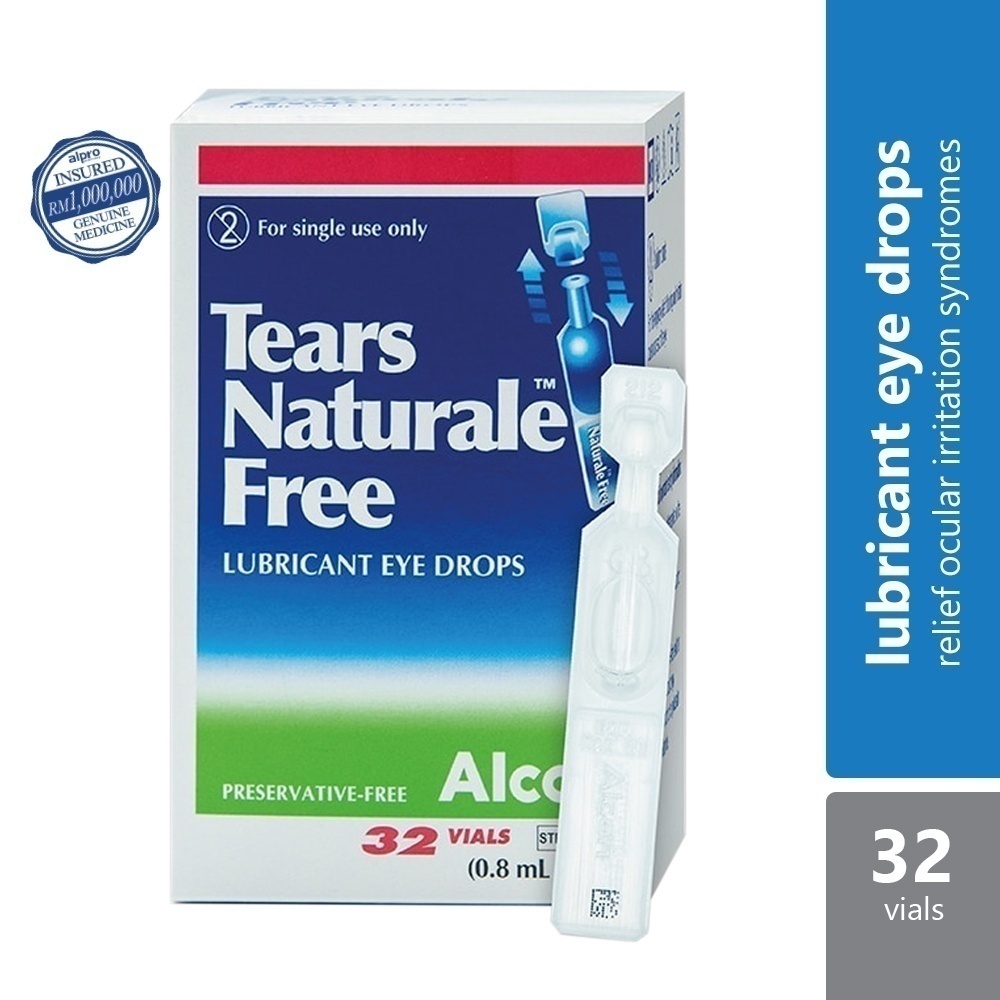 Alcon Tears Naturale Free Lubricant Eye Drops (32s)♡ | Lazada