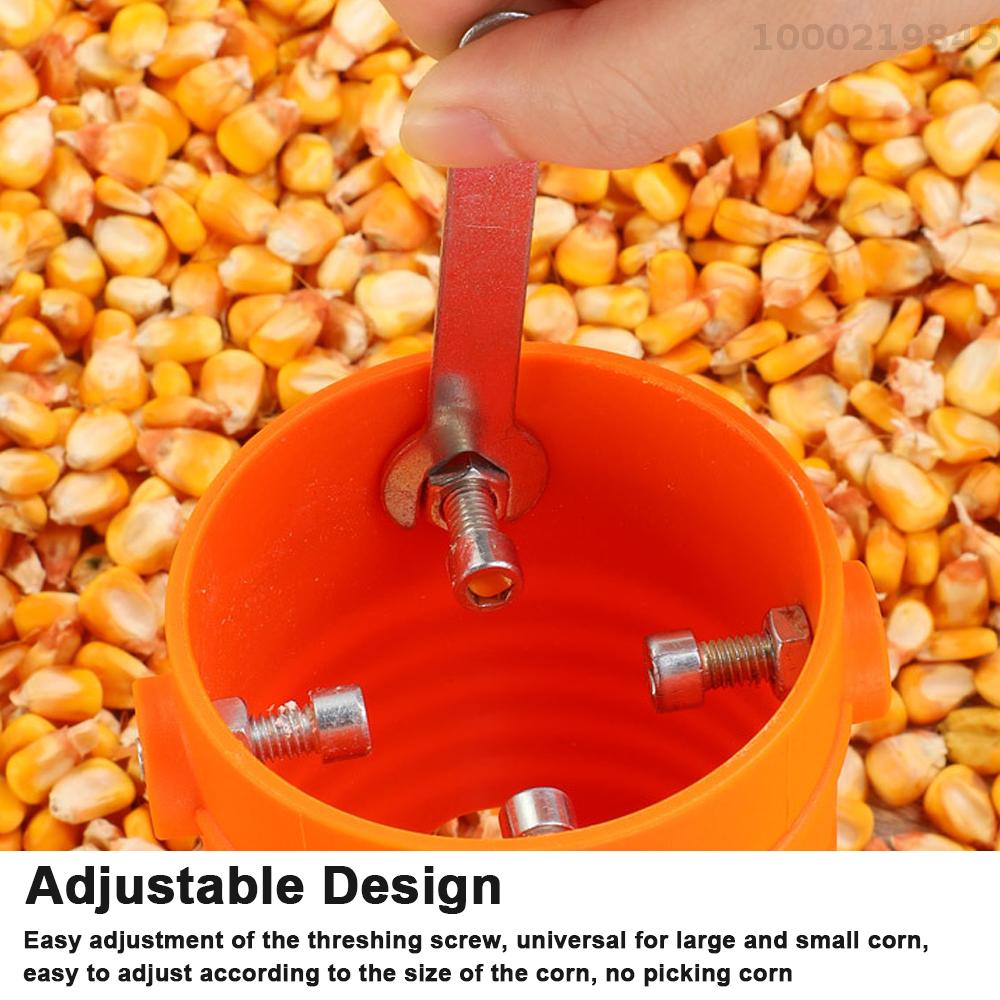 Smart Sensor Corn Peel Thresher Use with Electric Drill Portable Corn Stripper Tool Universal Corn Peel Hands Free Corn Sheller Labor Saving Thresher Manual Corn COB Remover
