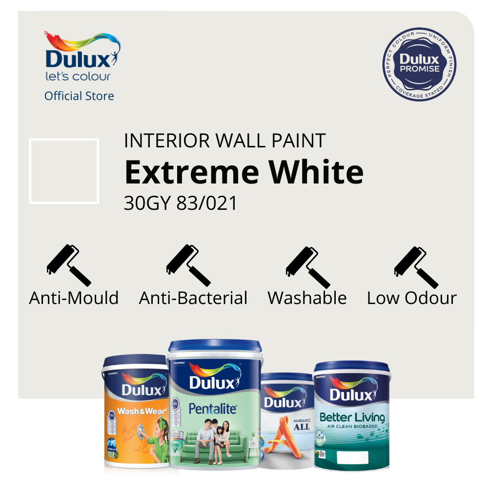 Dulux Wall/Door/Wood Paint (Antimould, Washable, Lowodour) Extreme