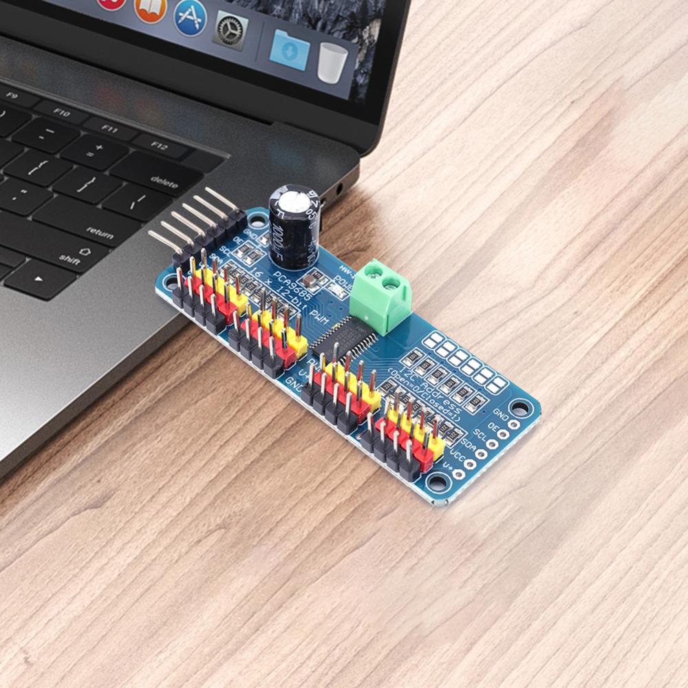 Pca9685 mô-đun điều khiển IIC giao diện 16 kênh 12-bit PWM động cơ servo mô-đun bảng mạch cho robot Arduino/Raspberry Pi