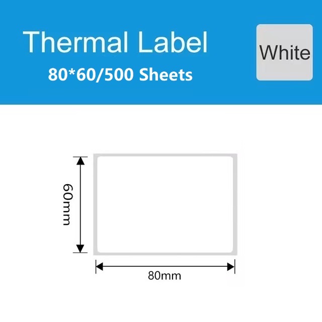 Waterproof Adhesive Thermal Label Sticker Paper Supermarket Price Blank