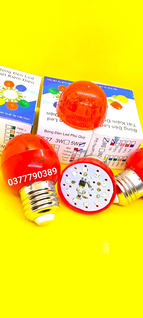 bóng đèn led đỏ E27