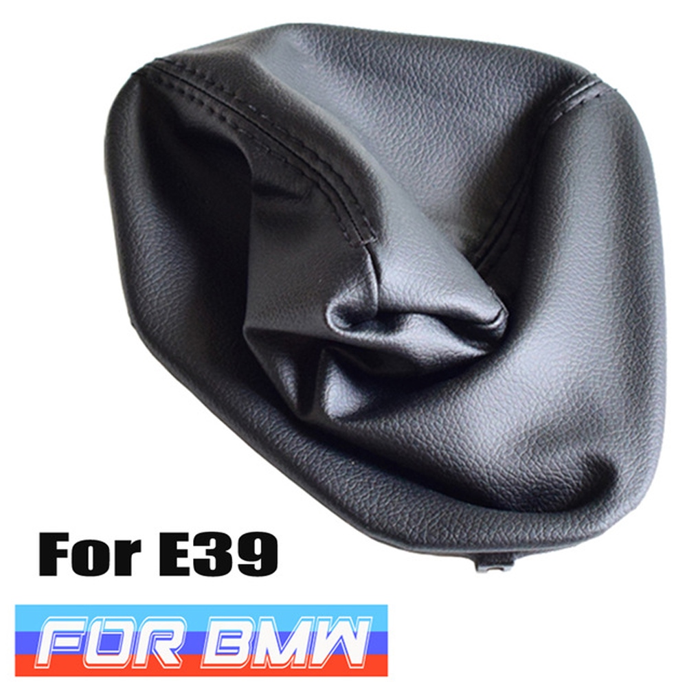 Khung da màu đen Tấm bọc cần gạt số thủ công cho BMW E30 E36 E39 E46 E81 E82 e87 E88 E90 E91 E92 e93 cần số xe ô tô Bìa (08)
