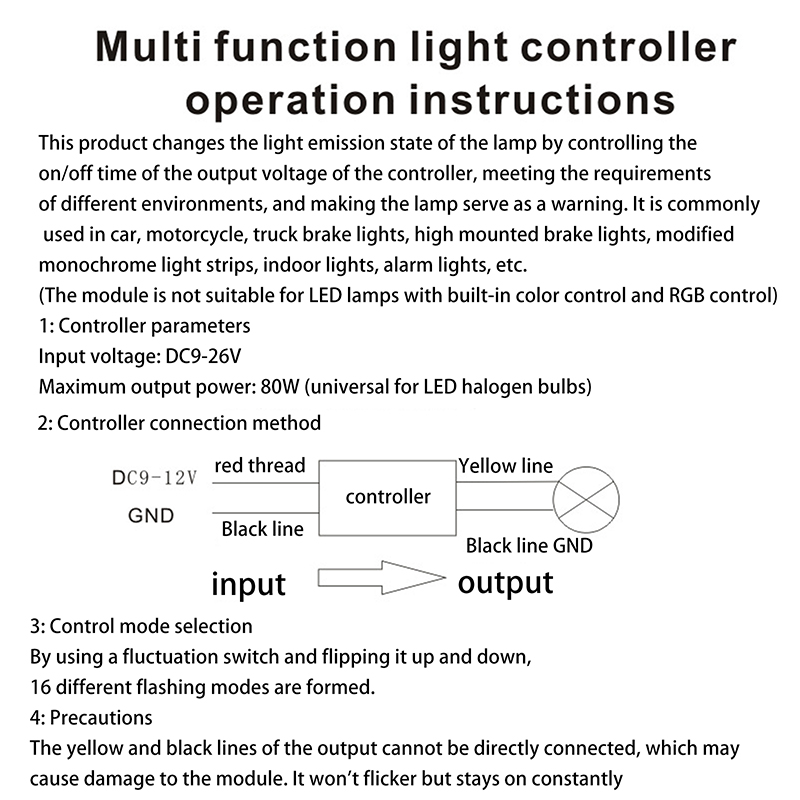 1PCS%20DC9-26V%2016%20Modes%20Adjustable%20LED%20Brake%20Light%20Flasher%20Strobe%20Controller%20Module%20For%20Car%20Motorcycle%20Truck%20Flash%20Tail%20Stop%20Lamp%20DFGGT%20-%20Image%206