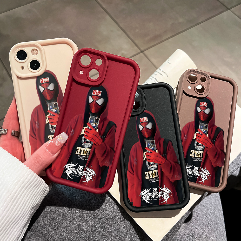 Hotinga for Infinix Note 50 4G Note 50 Pro 4G Back Cover Trendy Spider Man Pattern Case Ladder Soft Rubber Mobile Phone Cover. 