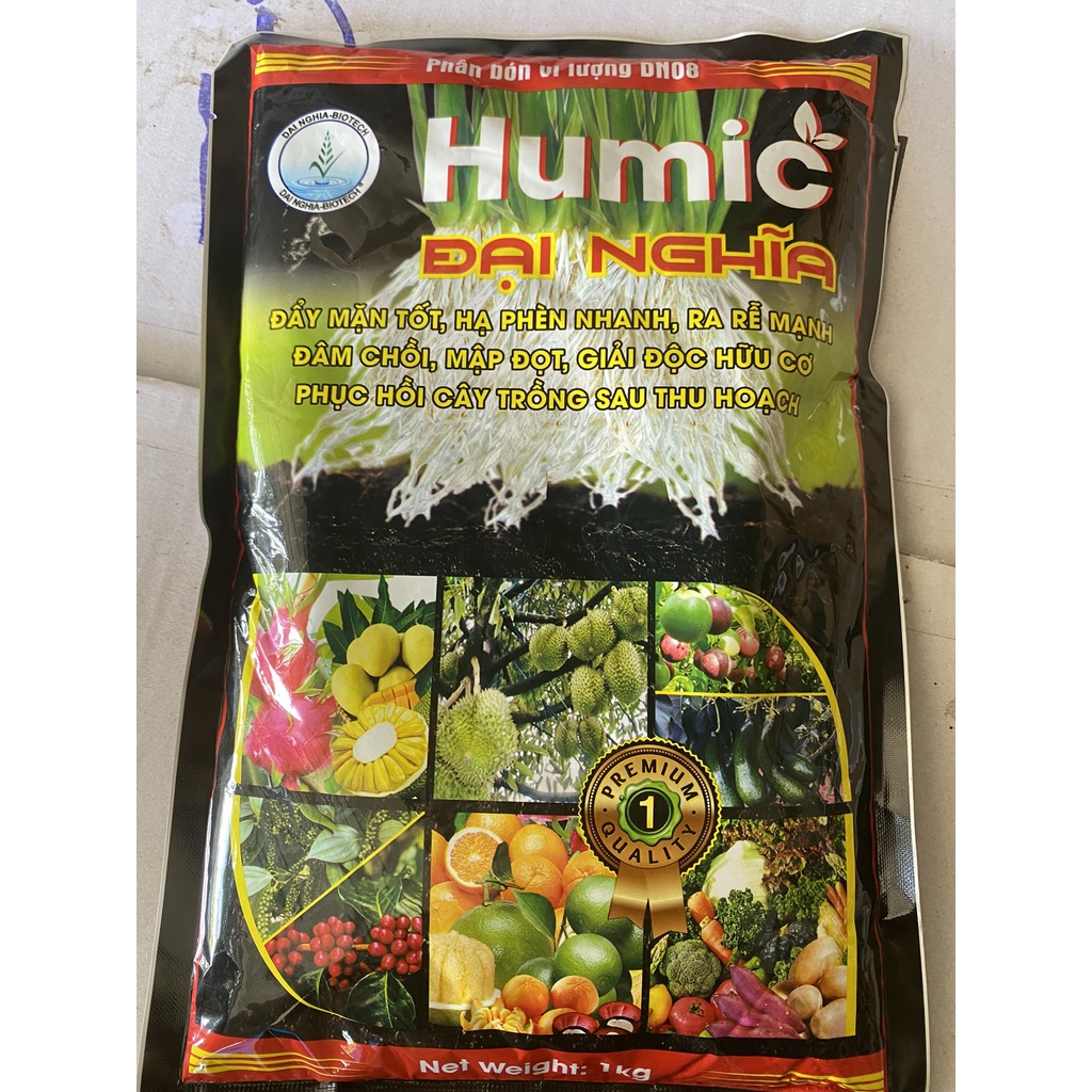 Túi humic usa- kích thích ra rễ, phân hữu cơ,phục hồi cây dạng viên túi 1kg