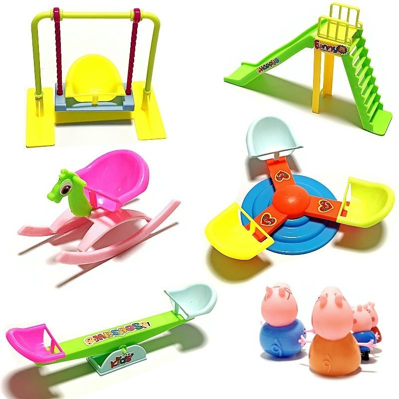 利Đồ chơi lắp ráp mô hình nhà heo Peppa Pig cho bé