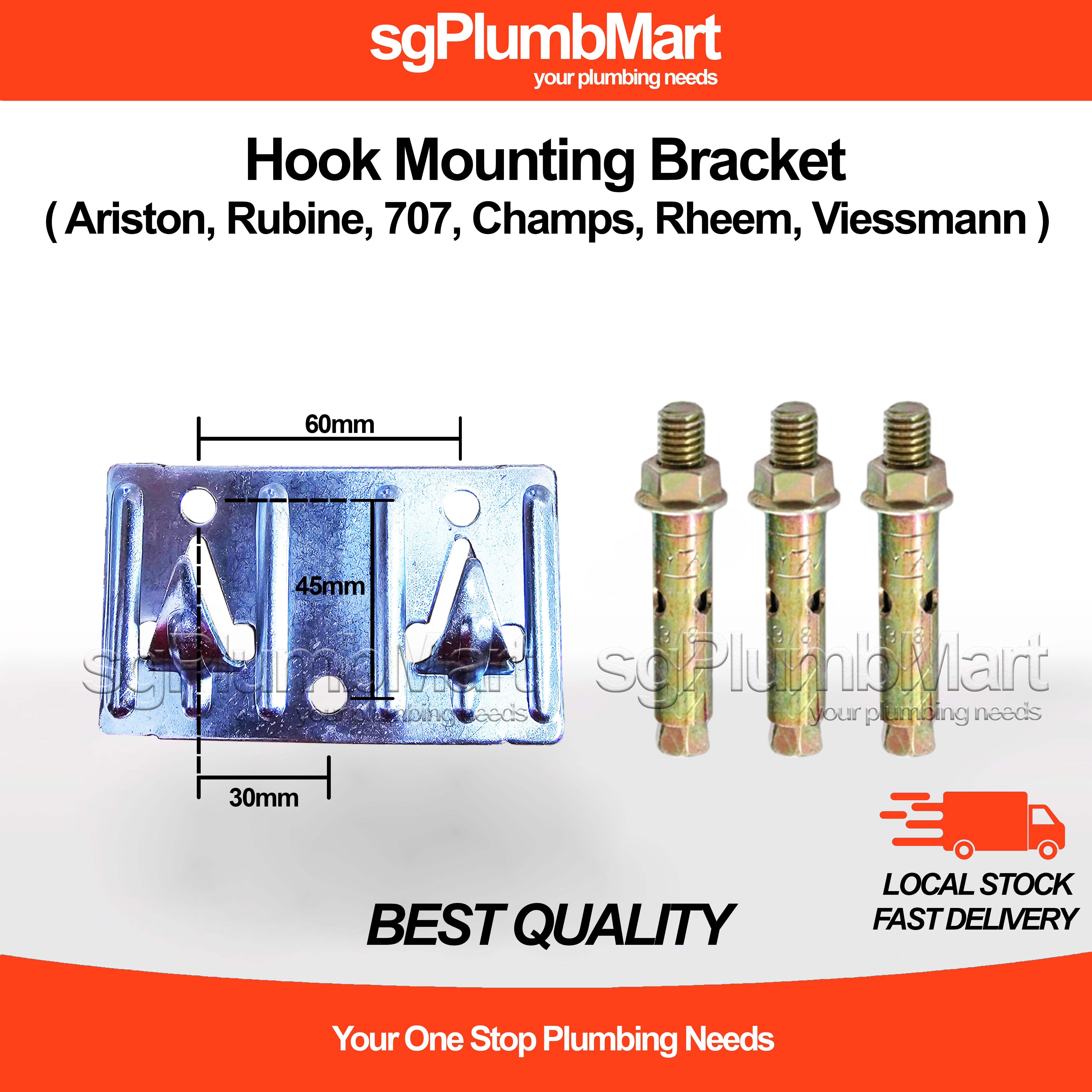 Ariston / Champs / 707 / Rubine / Viessman Storage Heater Bracket Hook