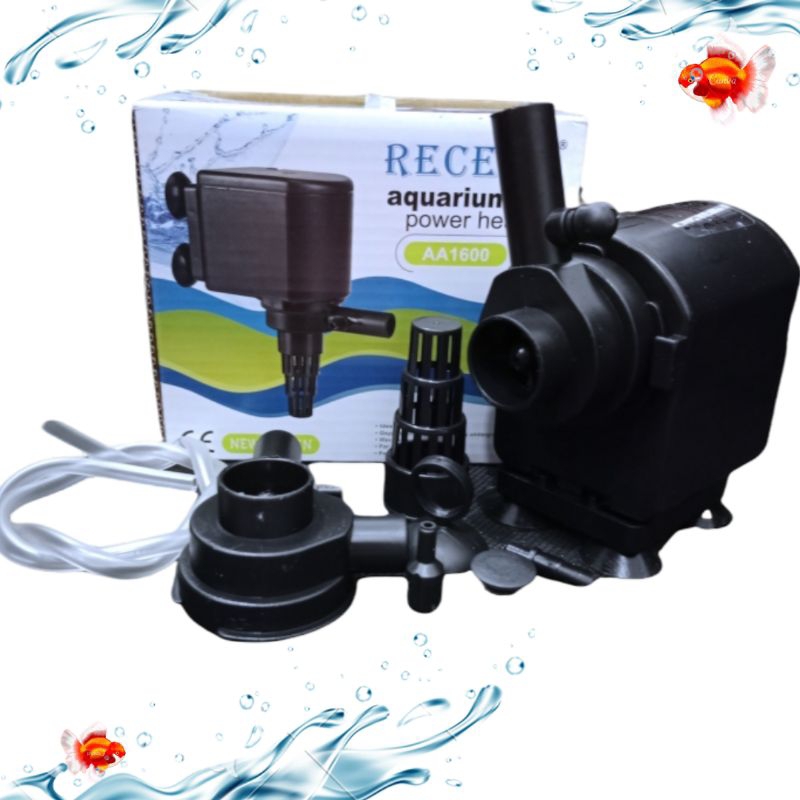 RECENT AA 1600 Pompa aquarium kolam hidroponik