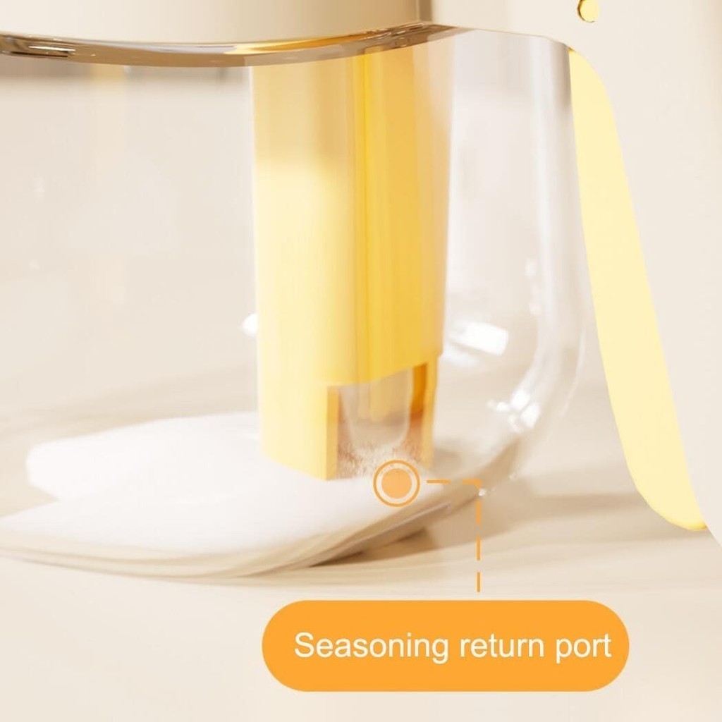 Luftdichtes Gewürzglas mit Löffel, Aufbewahrungsflasche für Salz, Zucker und Pfeffer
_voghion.com