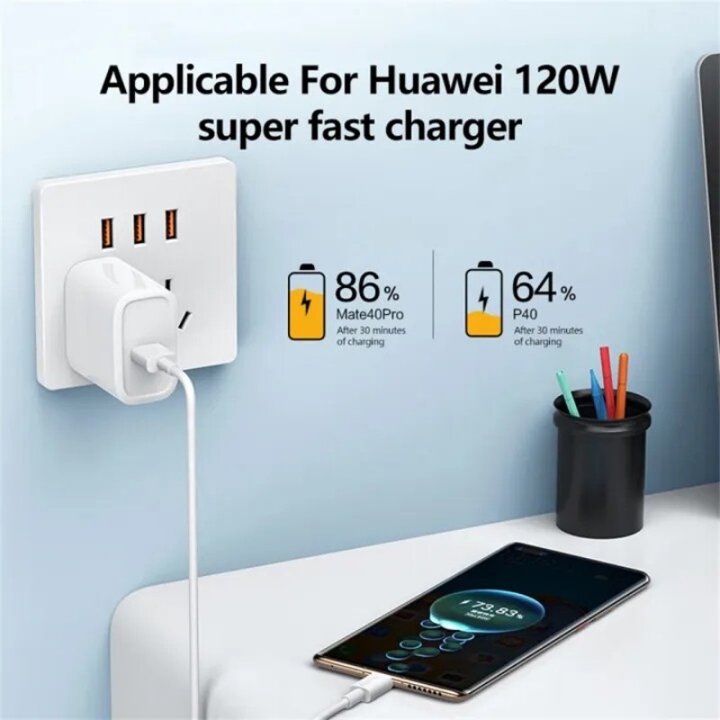 120W 10A sạc siêu nhanh Loại-C 1/1.5/2M cáp USB sạc nhanh Samsung Huawei Xiaomi cáp dữ liệu