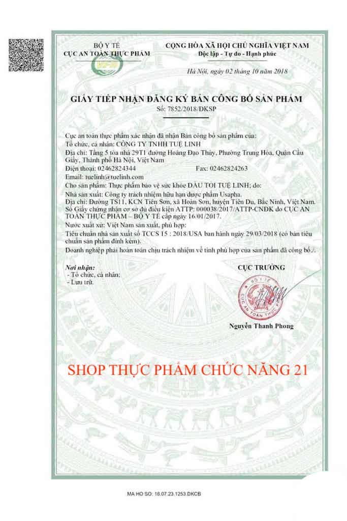 VIÊN DẦU TỎI TUỆ LINH