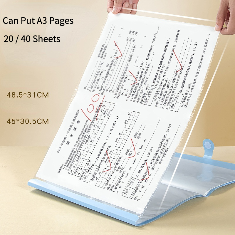 【The Quiet Page】1 Pieces Of A3/a4 File Folder 20/40 Sheets Of ...