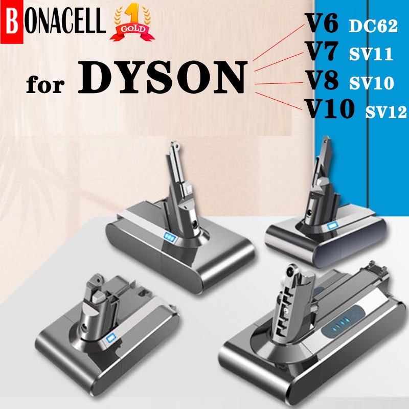 For Dyson 6000mAh V6 V7 V8 V10 Rechargeable Bateria SV10 SV11 SV12