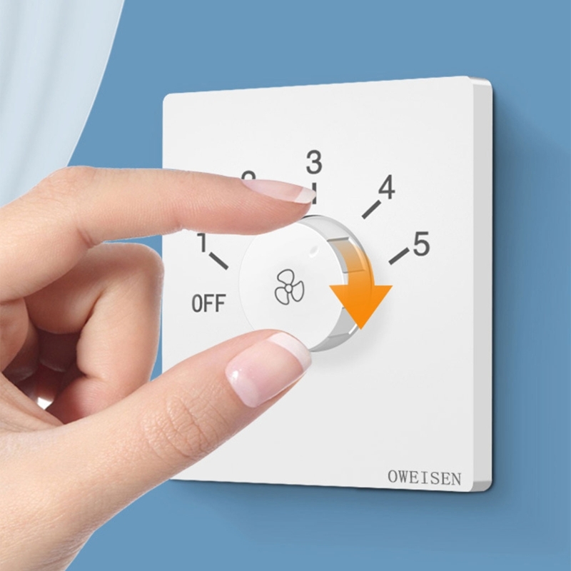 New arrival Capacitance Type Ceiling Fan Universal Electric Fan Governor Controller Top Fan Speed Regulation Fifth Gear Fan Switch