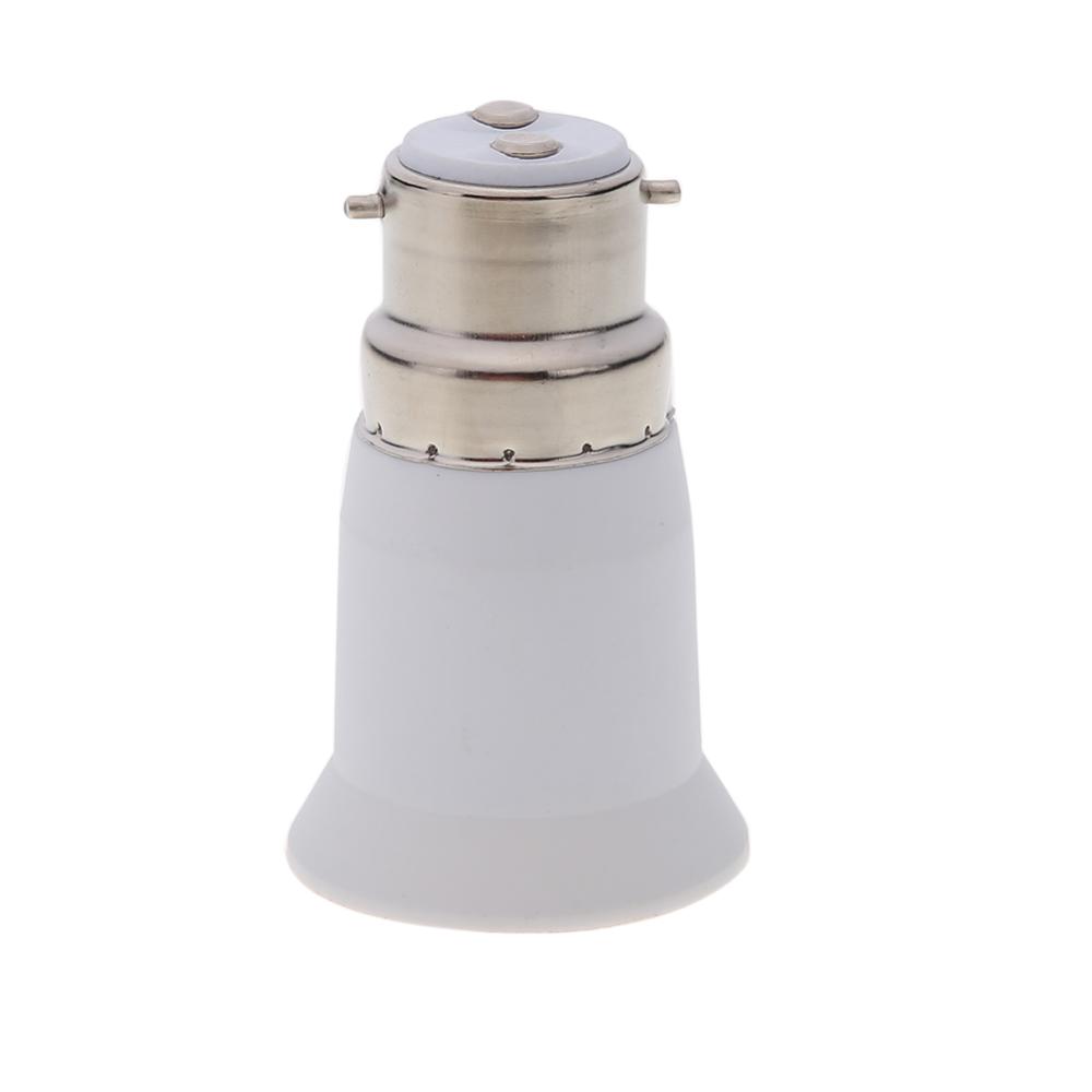 B22 to E27 LED Halogen CFL Light Base Bulb Lamp Adapter Converter Socket