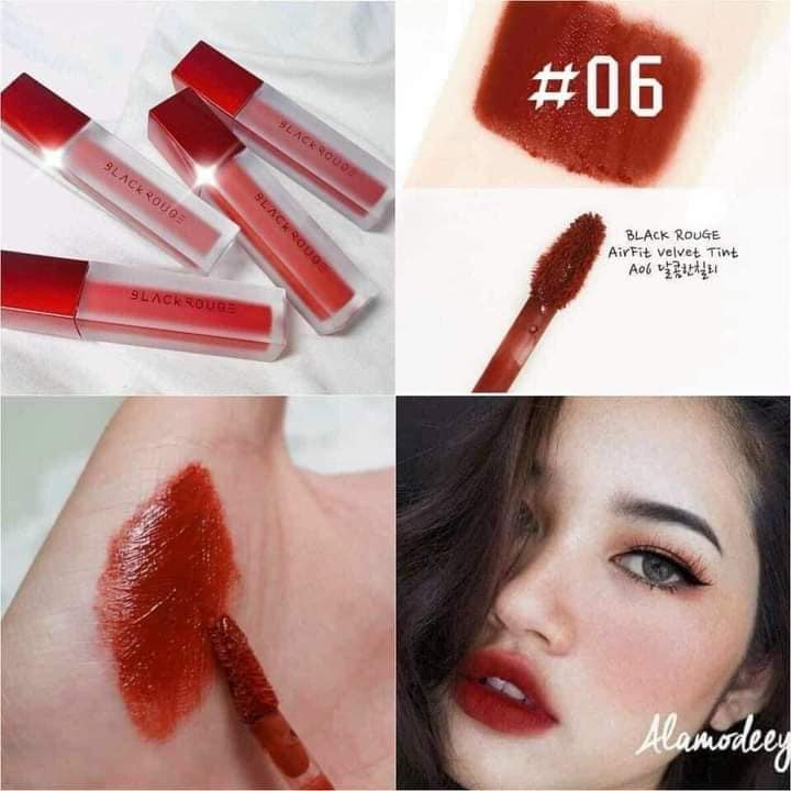 SON KEM BLACK ROUGE A06 ĐỎ NÂU GẠCH