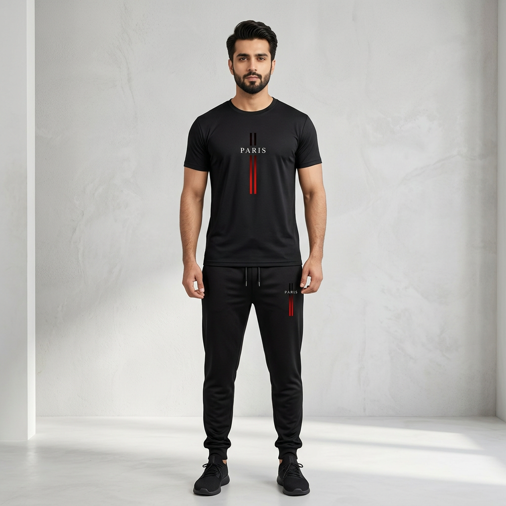 NEW ARRIVAL 2 PC PRINTED SUMMER TRACKSUIT FOR MEN _ SOFT AND COMFORTABLE FABRIC SUMMER TRACKSUIT FOR MEN _TRACKSUIT FOR MEN_ PREMIUM T SHIRT AND TROUSER SET PRINTED SUMMER TRACKSUIT FOR MEN_TRACKSUIT FOR BOYS. ( MULTIPLE COLORS)