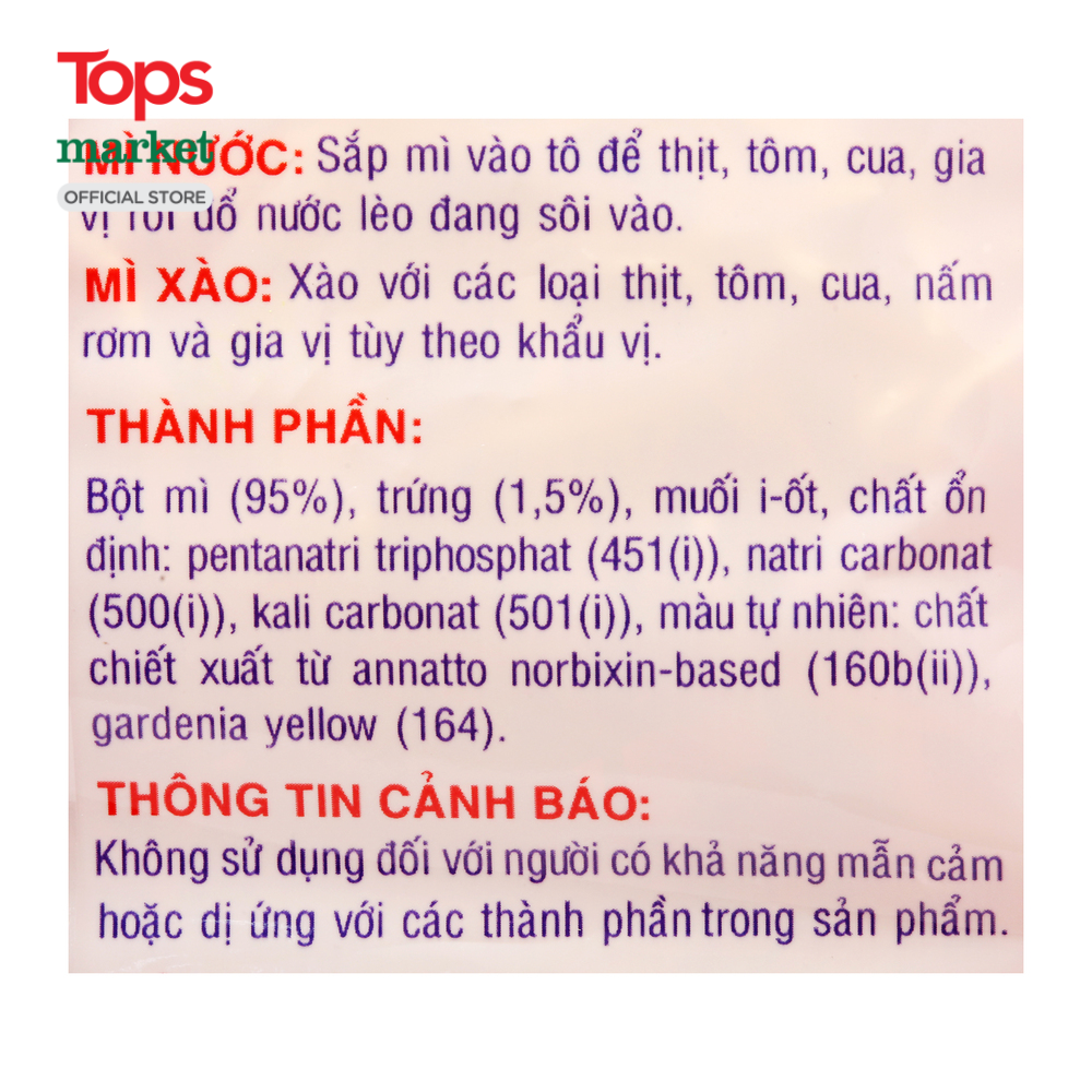 Mì Trứng Cao Cấp Safoco 500G