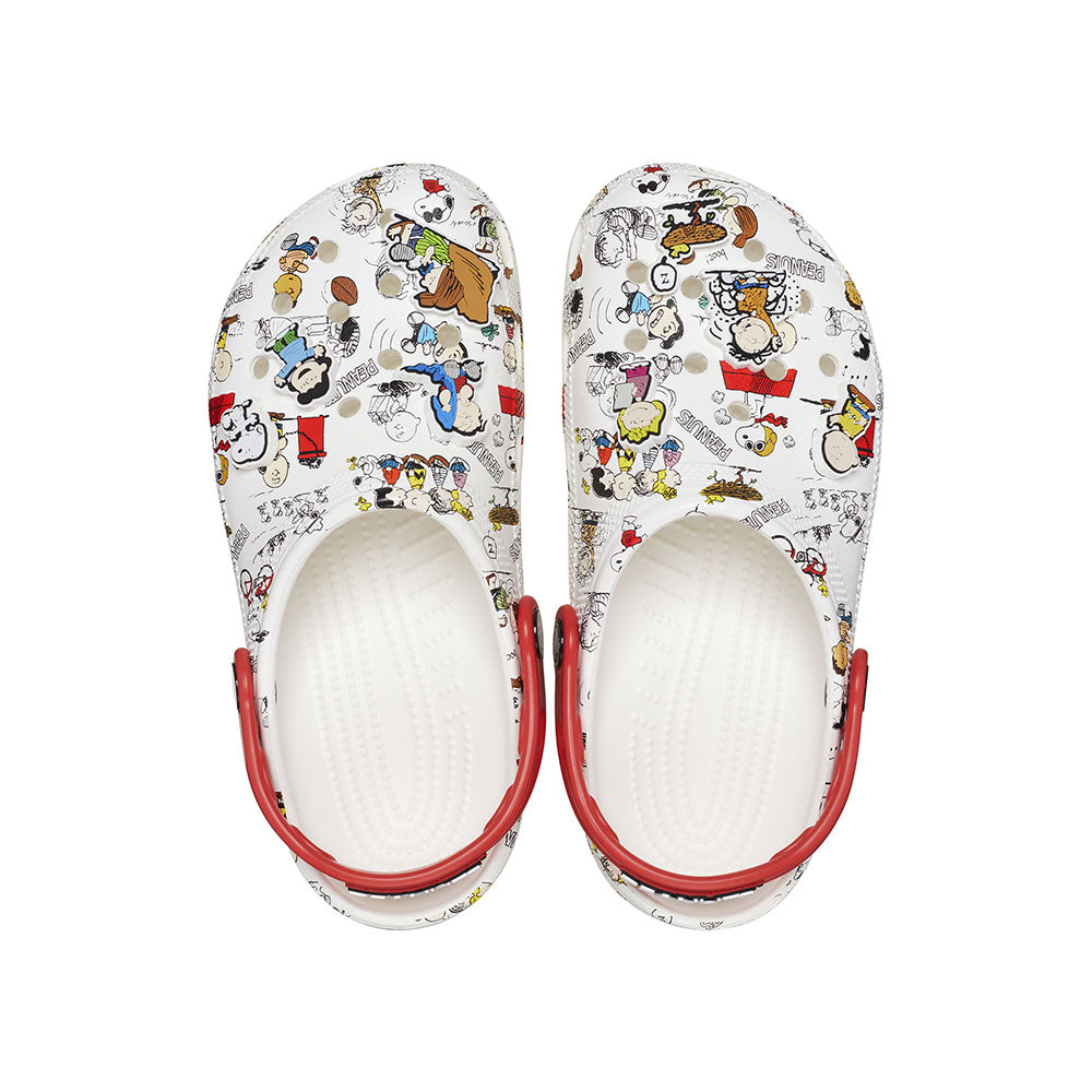 Giày Clog Unisex Crocs Peanuts Classic - White